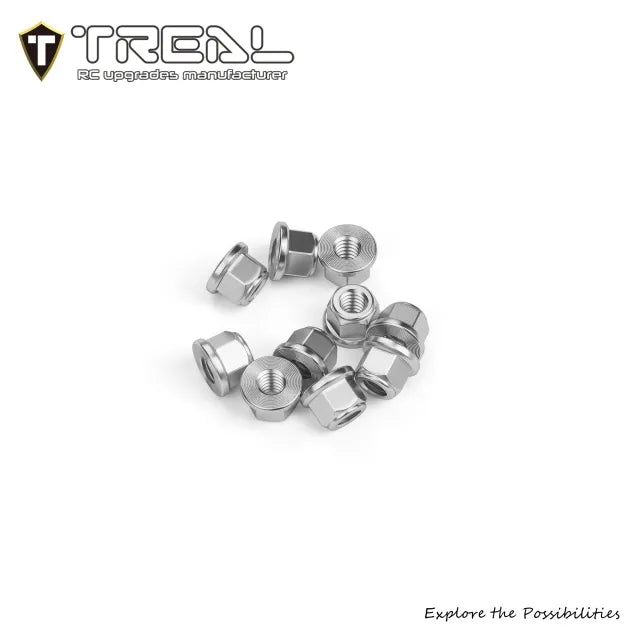 TREAL Stainless Steel M2 Nuts (10P) for Axial SCX30