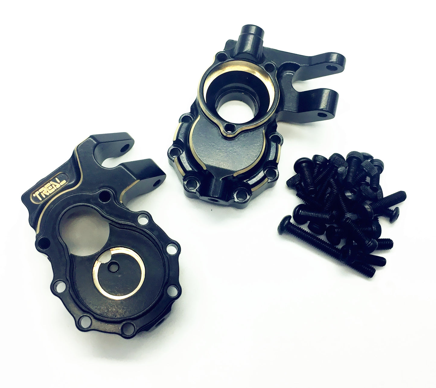 Treal Brass Inner Front Portal Drive Housing for TRX-4/TRX-6 Crawler RC Car (2) pcs