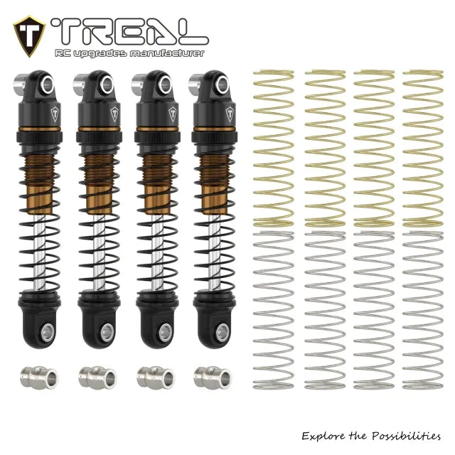 TREAL Aluminum Adjustable Dampers (4P) 26mm for Axial SCX30