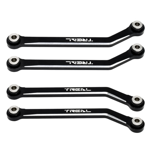 TREAL FCX24 High Clearance Links, Aluminum 7075 Chassis Lower Linkages (4p) for 1/24 FMS FCX24