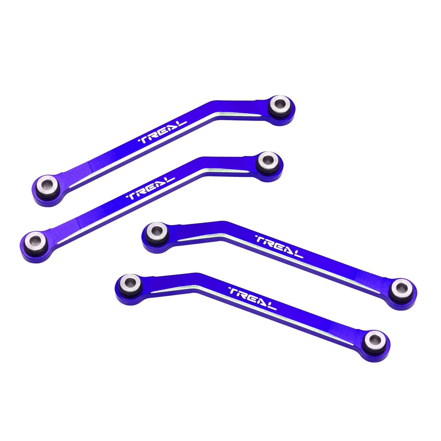 TREAL FCX24 High Clearance Links, Aluminum 7075 Chassis Lower Linkages (4p) for 1/24 FMS FCX24