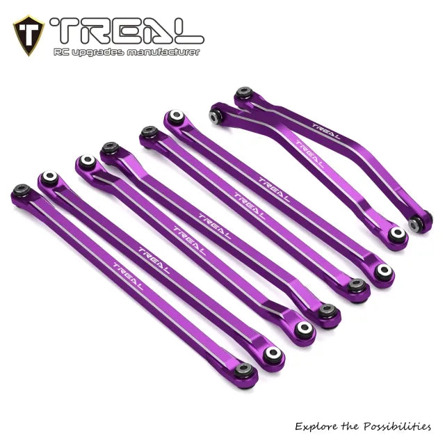 TREAL 7075 Aluminum Suspension Link Set (8pcs) for Axial 1/8 AXP8 Gilamon - Upper & Lower Front Rear Links