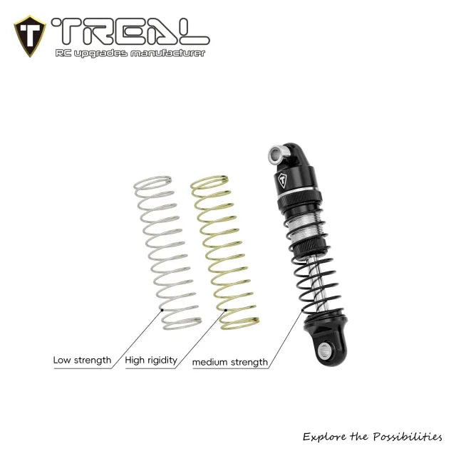TREAL Aluminum 23mm Oil-fillable Shocks for 1/30 Axial SCX30