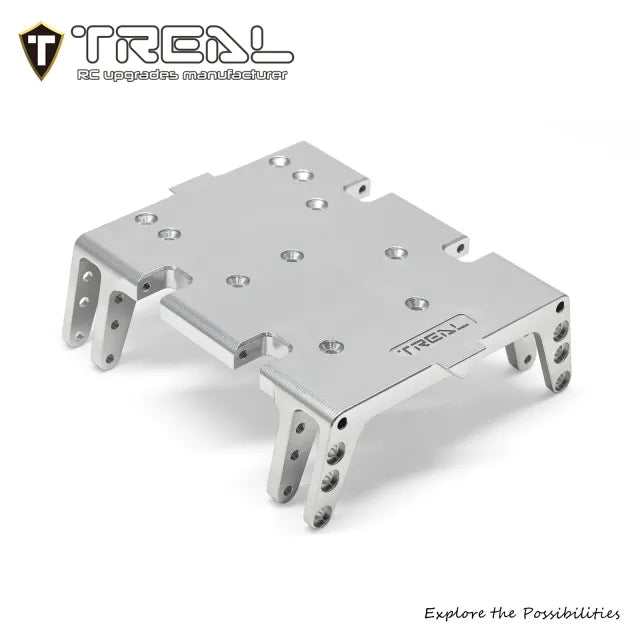 TREAL 7075 Aluminum Center Skid Plate Protect Board for Axial 1/8 AXP8 Gilamon