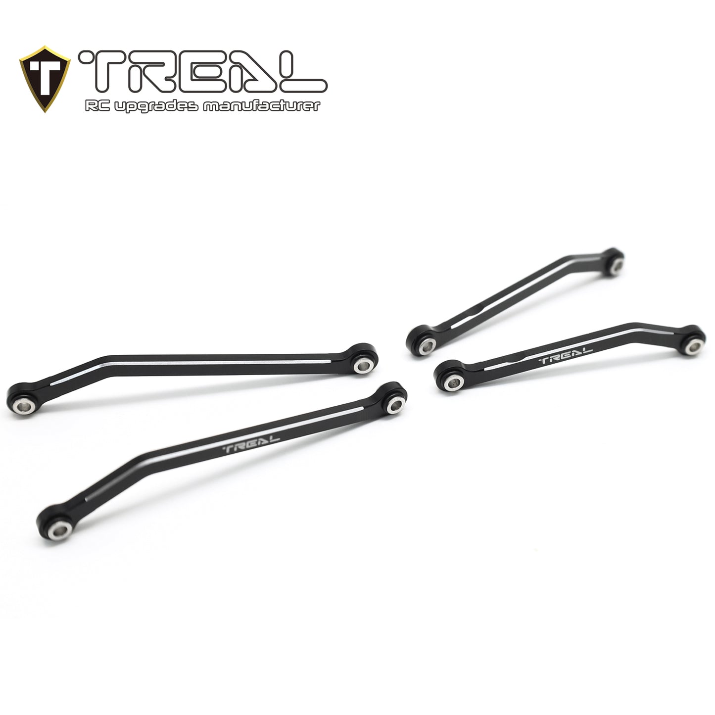 TREAL Aluminum 7075 High Clearance Links Set (4pcs) Chassis Lower Links for TRX4M 1/18 RC Crawler
