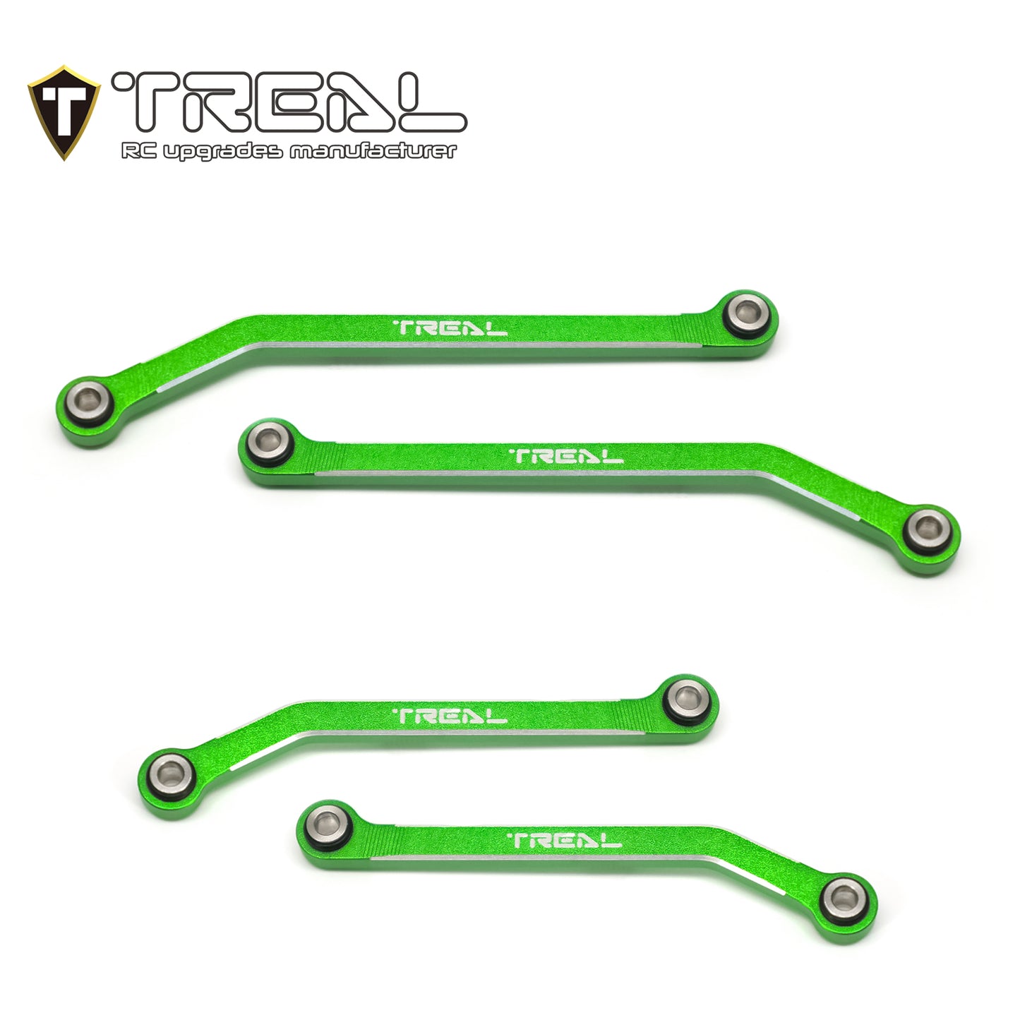 TREAL Aluminum 7075 High Clearance Links Set (4pcs) Chassis Lower Links for TRX4M 1/18 RC Crawler