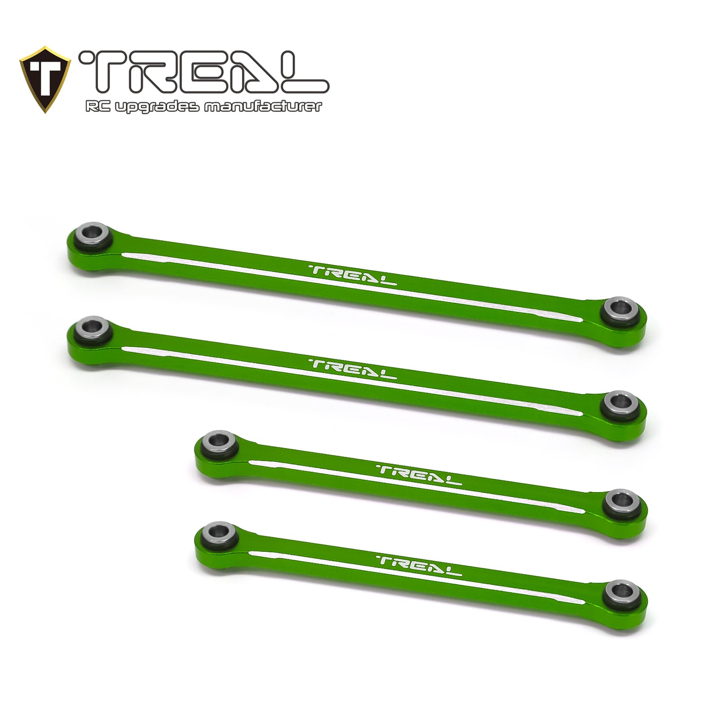 TREAL TRX4M Lower Links Set (4pcs) Aluminum 7075 Lower Chassis 4-Links Upgrades 1/18 Scale