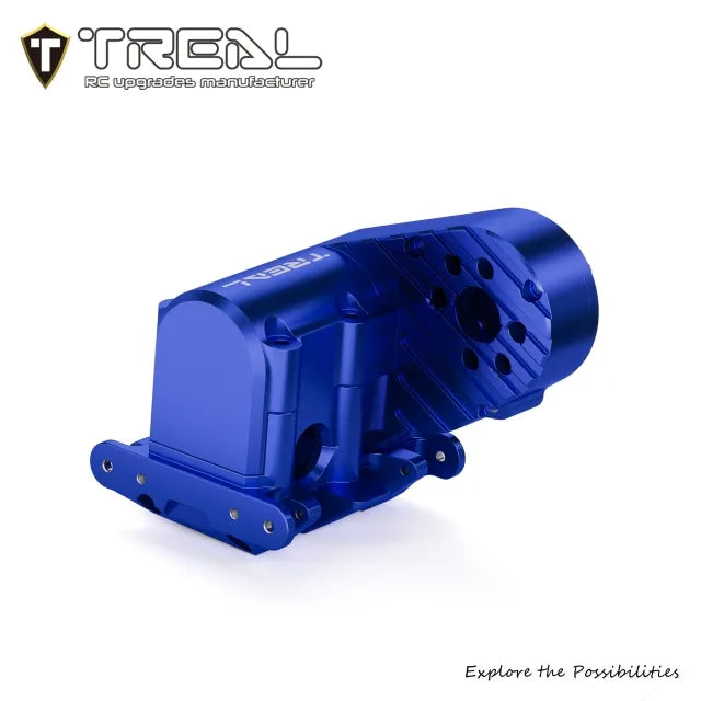 TREAL Aluminum 7075 Transmission Case And Skid Plate for Axial SCX30
