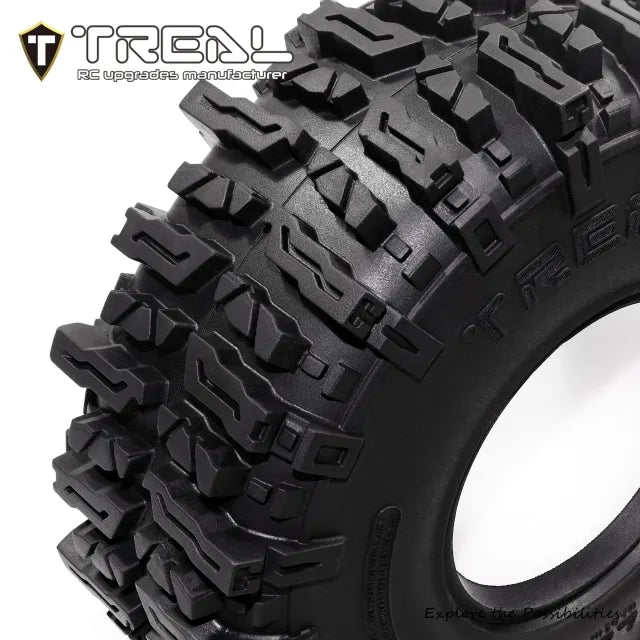 TREAL 1.9 Crawler Tires Tyres 1.9'' Soft and Sticky Tyre f1/10 1/10 RC Crawler(44*120mm)-B X004XTMME7