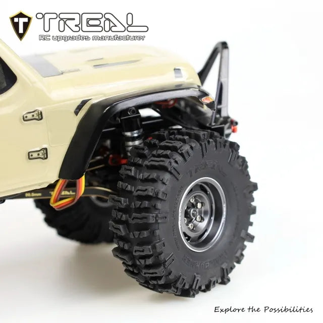 TREAL 1.0 Sticky RC Crawler Tires TrailBurner 62mm (4P) for 1/24 SCX24 FCX24-Type B X0051DZER1