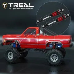 TREAL TRX4M Shocks 59MM Oil-Damper Long Travel Threaded Shock Absorber Upgrades for 1/18 TRX-4M TRX-4MT