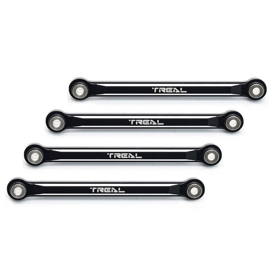 TREAL FCX24 Lower Links Set (4pcs) Aluminum 7075 Lower Chassis 4-Links for FMS FCX24 1:24