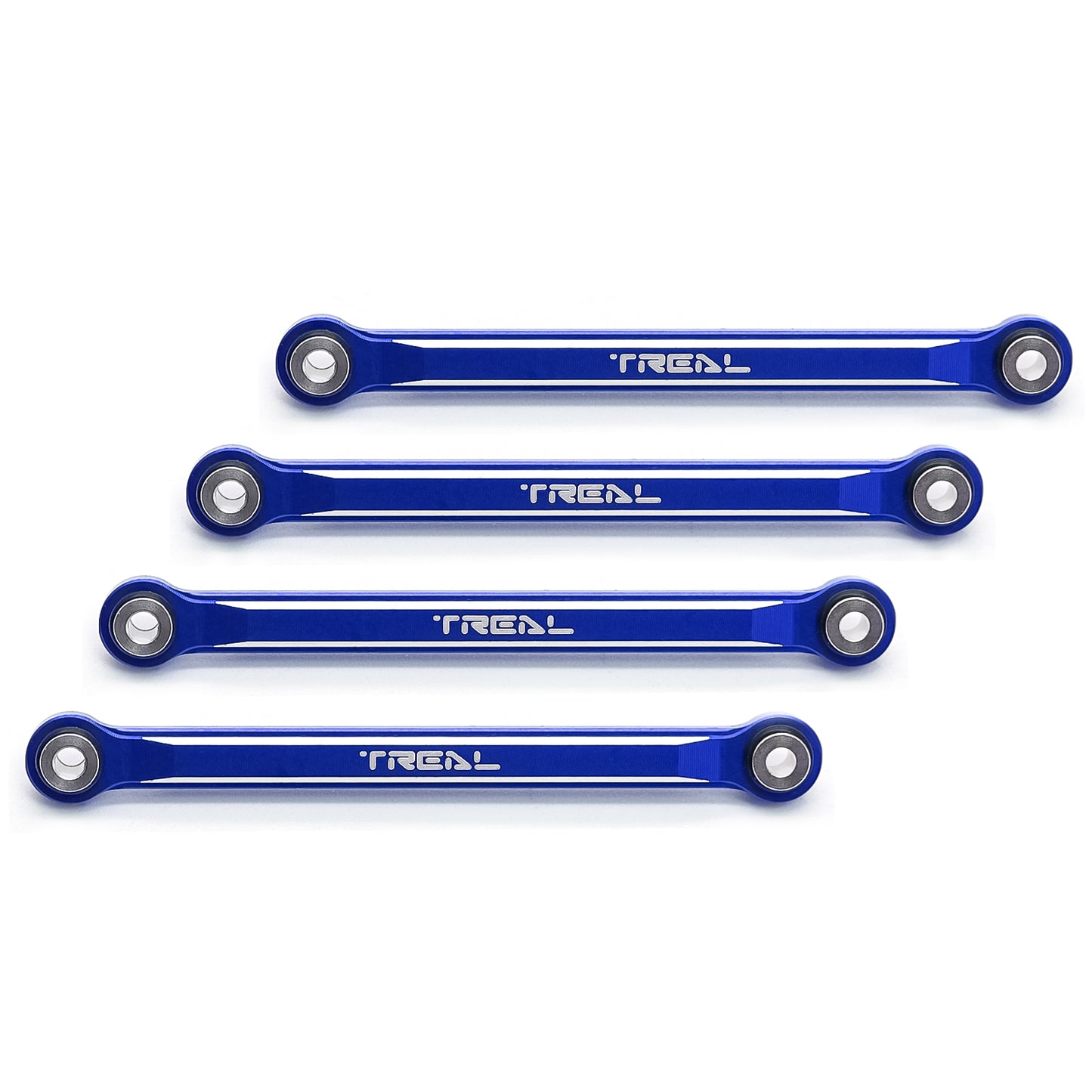 TREAL FCX24 Lower Links Set (4pcs) Aluminum 7075 Lower Chassis 4-Links for FMS FCX24 1:24