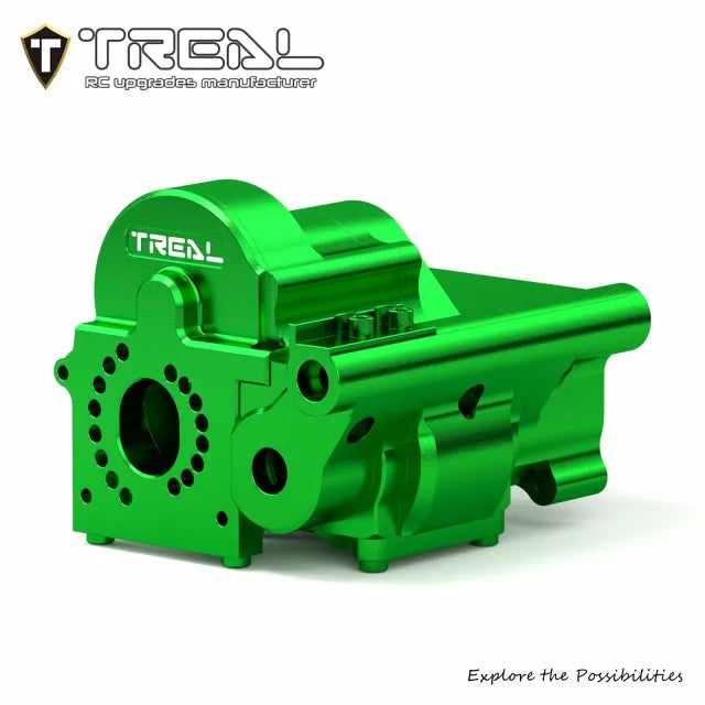 TREAL 7075 Aluminum Transmission Housing Case Set for Axial 1/8 AXP8 Gilamon