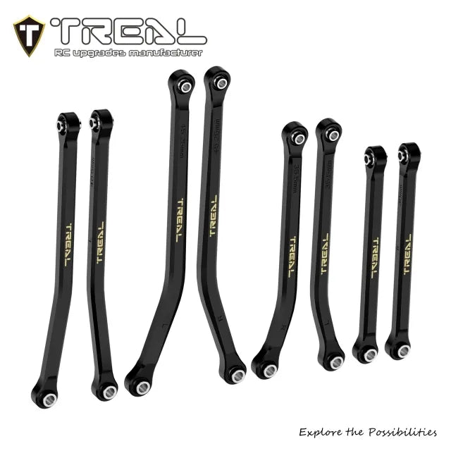 TREAL Brass High Clearance Chassis Links(8P) Set for Axial SCX30