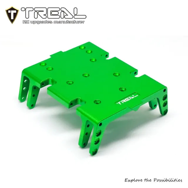 TREAL 7075 Aluminum Center Skid Plate Protect Board for Axial 1/8 AXP8 Gilamon