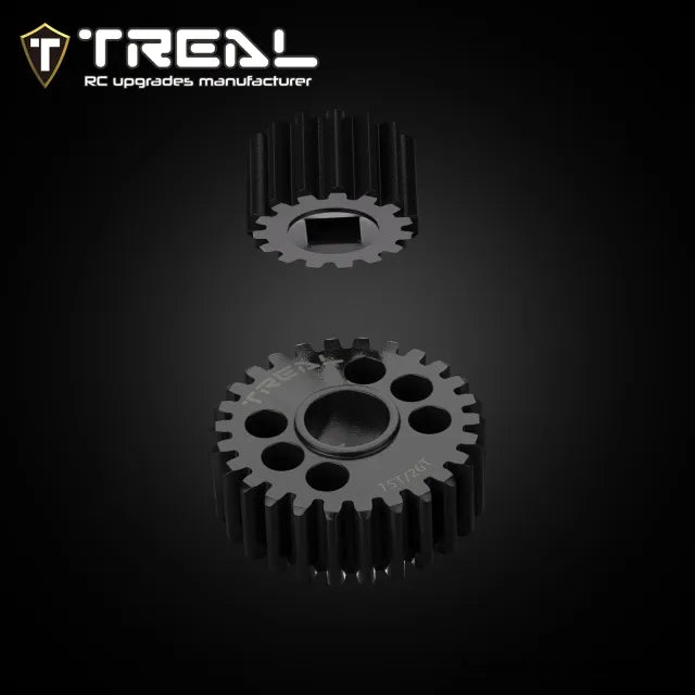 TREAL Harden Steel Overdrive OD Portal Gears Set (15T/26T) for Axial 1/8 AXP8 Gilamon,overdrive 24%