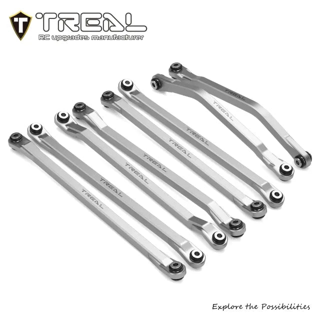 TREAL 7075 Aluminum Suspension Link Set (8pcs) for Axial 1/8 AXP8 Gilamon - Upper & Lower Front Rear Links