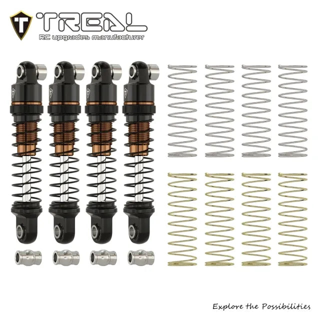TREAL Aluminum Adjustable Dampers (4P) 23mm for Axial SCX30