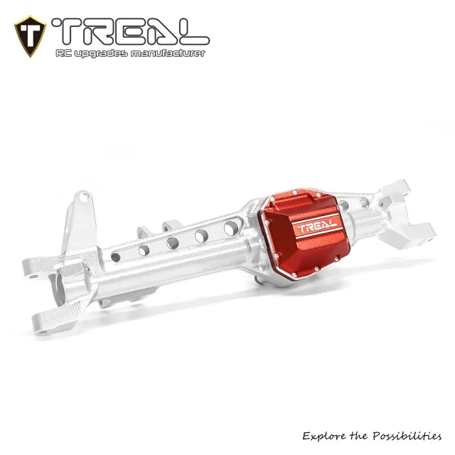 TREAL Aluminum 7075 Straight Front Axle CNC Billet Machined Upgrades for SCX10 III Early Ford Bronco/Jeep CJ-7