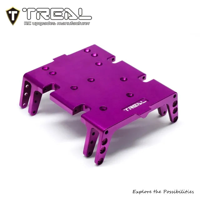 TREAL 7075 Aluminum Center Skid Plate Protect Board for Axial 1/8 AXP8 Gilamon
