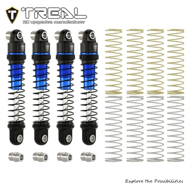 TREAL Aluminum Adjustable Dampers (4P) 23mm for Axial SCX30