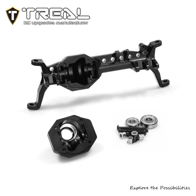 TREAL Aluminum 7075 Front Portal Axle Housing(AR45) Diamond Edition for Axial SCX10 III