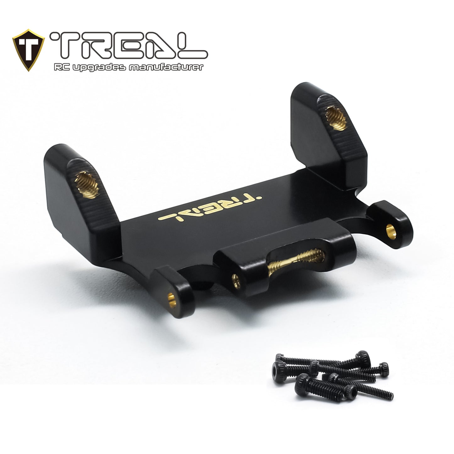 TREAL AX24 Brass Servo Mount Compatible with EMAX Servo for 1/24 Axial AX24 XC-1 4WS Crawler