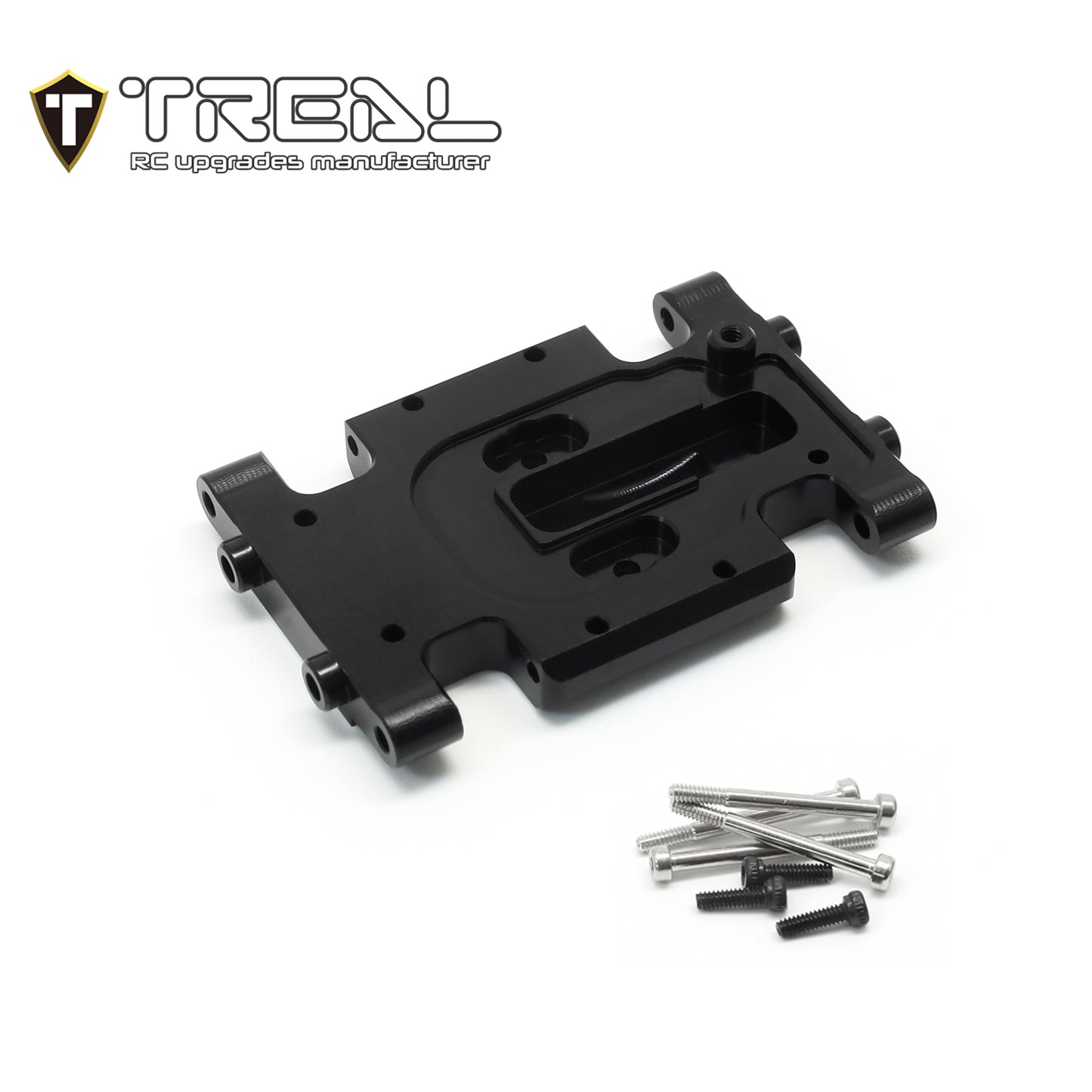 TREAL Aluminum 7075 Center Skid Plate CNC Machined Upgrdes Compatible with 1/24 Axial AX24