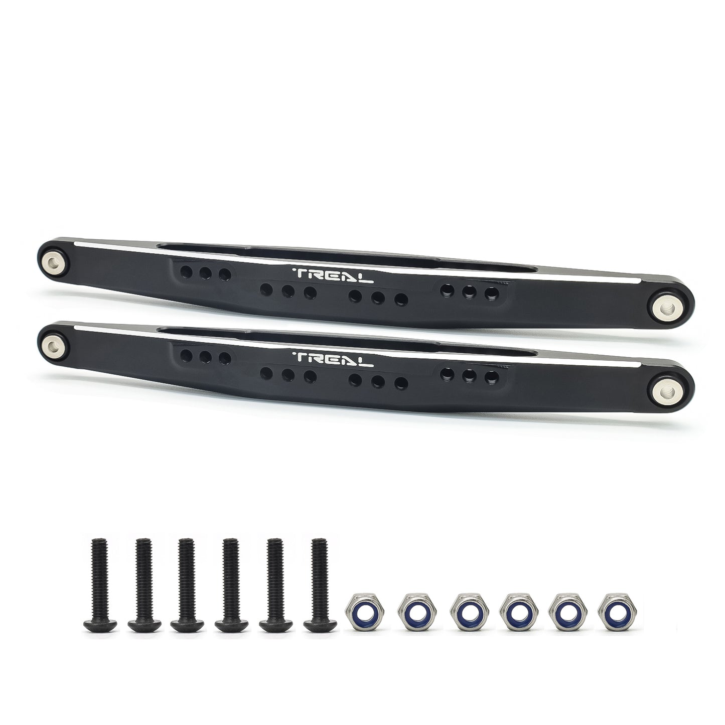 TREAL Aluminum 7075 Rear Lower Links Trailing Arms for 1/10 Losi Hammer Rey U4