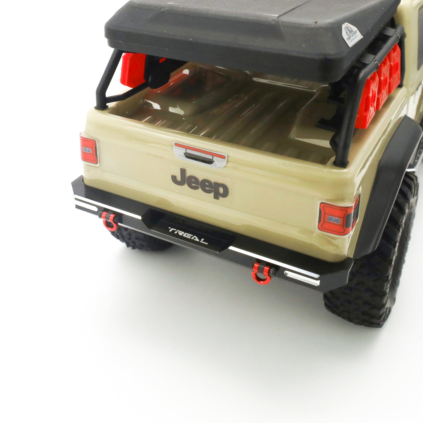 TREAL Axial SCX24 Gladiator Rear Bumper w/ Shackle Alu 7075 CNC Machined for 1/24 RC SCX24