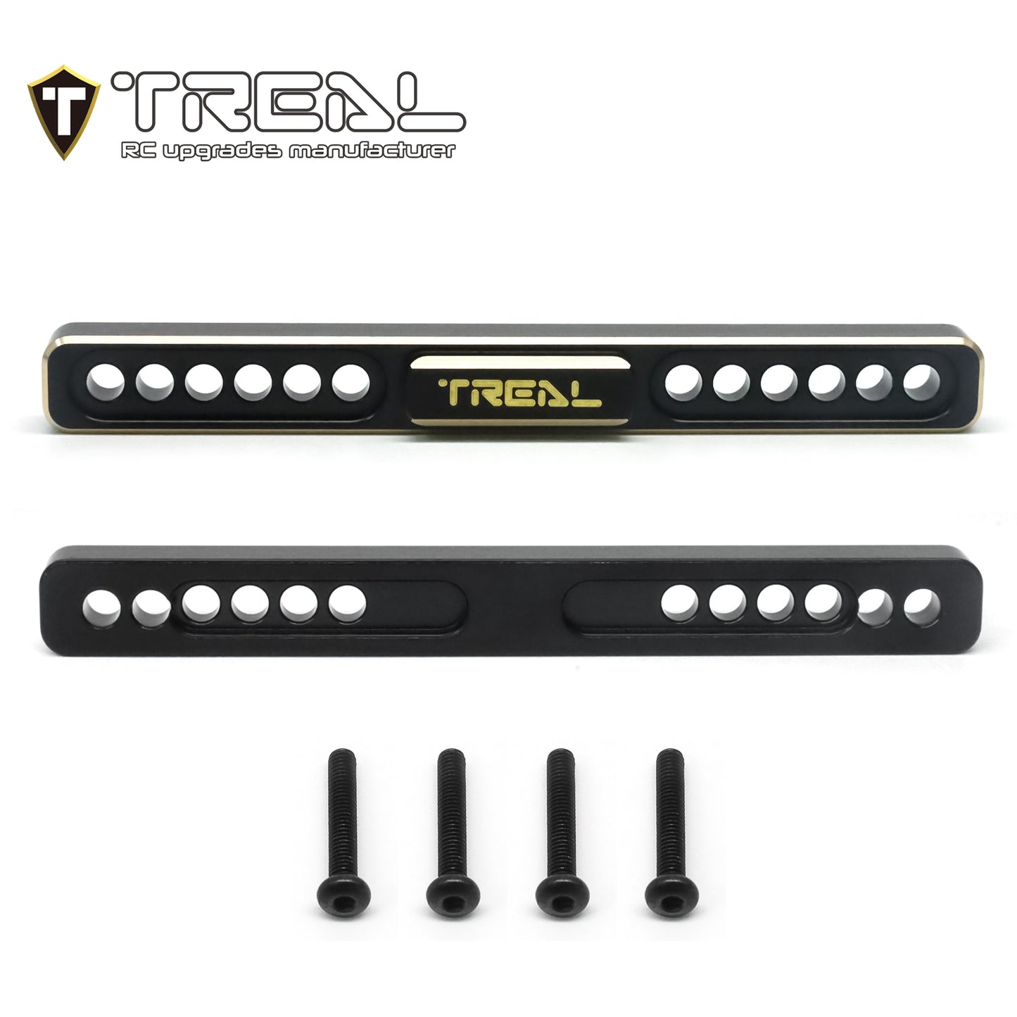 TREAL Brass Boulder Bars CNC Machined Weight Upgrdes for 1/18 TRX4M