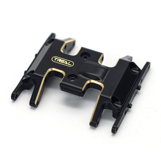 TREAL Brass Skid Plate Center Gear Box Mount for Axial SCX24 Deadbolt C10 Gladiator Bronco