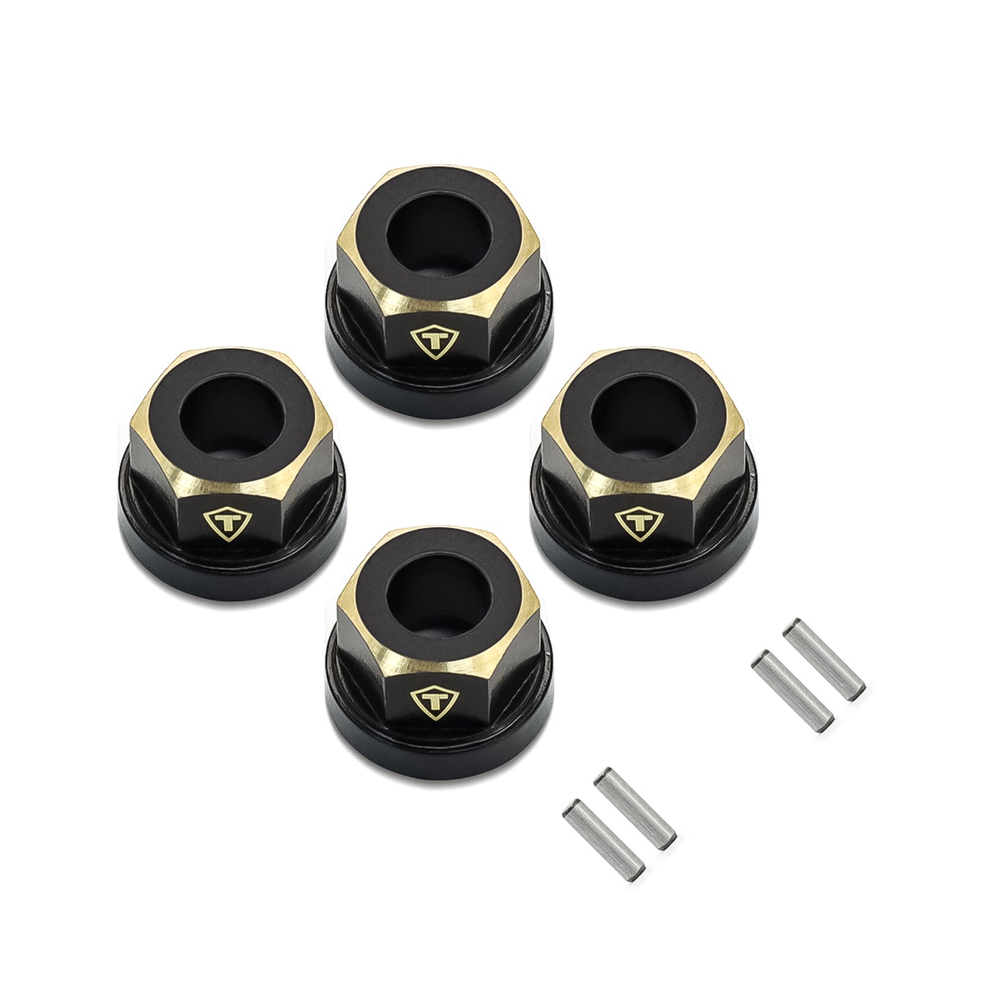 TREAL Brass Wheel Hubs Wheel Spacers (4p) for FMS FCX24