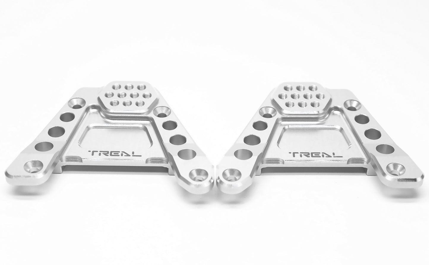 TREAL CNC Aluminum 7075 Rear Shock Towers for SCX6, Left/Right (2) pcs Hoops Bracket Mount Upgrades for 1/6 Axial SCX6