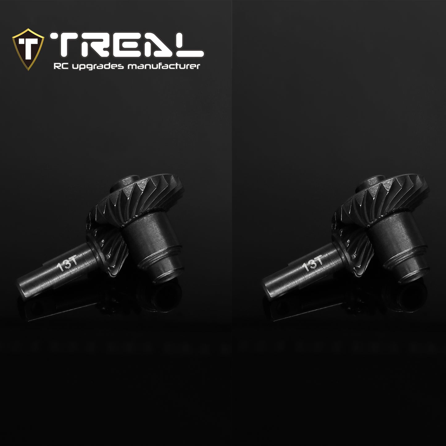TREAL Harden Steel Axle Ring & Pinion Overdrive Gears Set 13T/22T w Spool Locker for 1/18 TRX4M