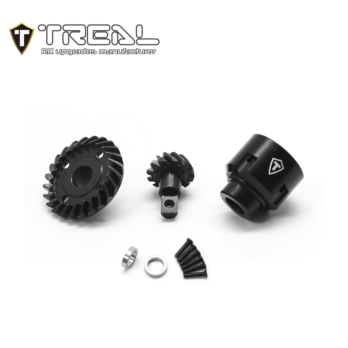 TREAL Harden Steel Differential Gears Set 12T/24T for FCX24 Smasher Power Wagon