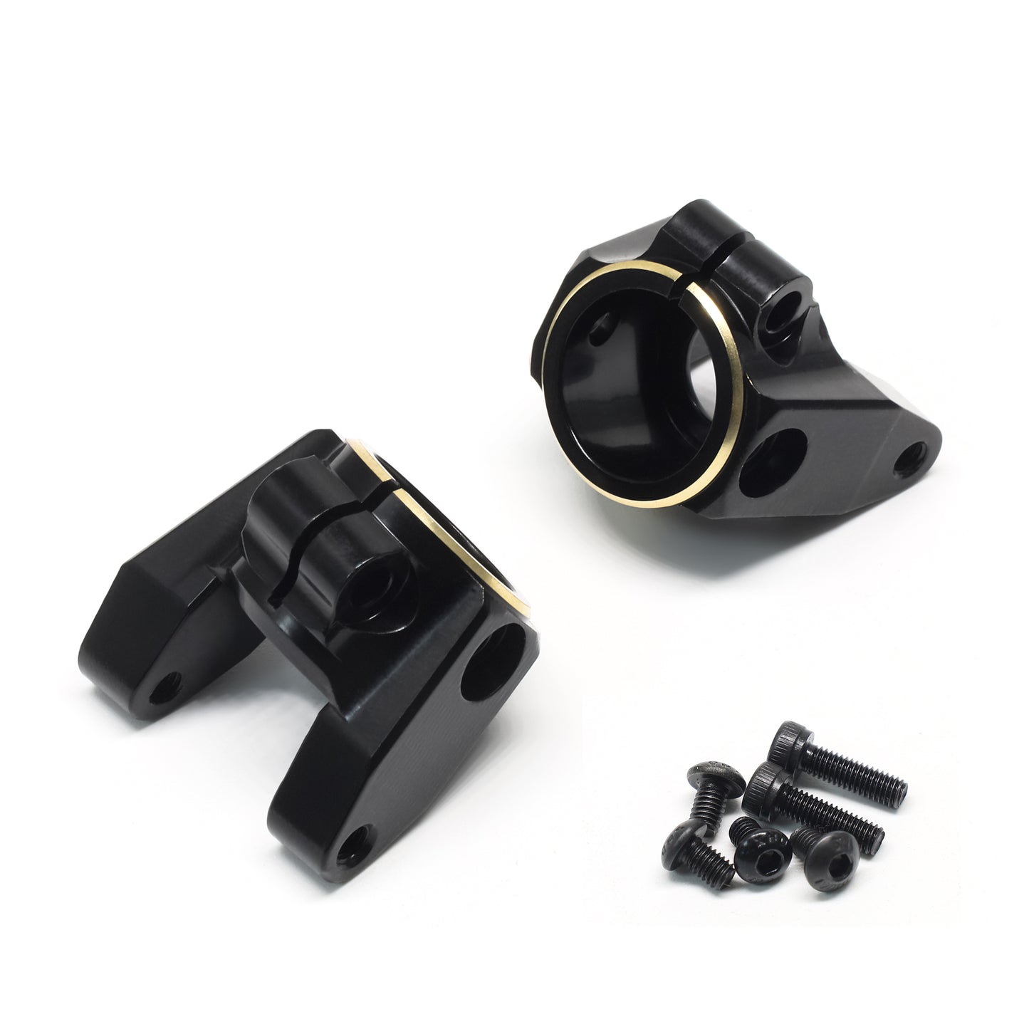 TREAL SCX10 Pro Brass C-Hub Carriers L/R Heavy Weight Upgrades Compatible with Axial 1/10th SCX10 PRO Comp Kit