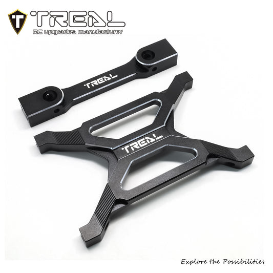 TREAL SCX10 Pro Rear Chassis Brace Post Mount Aluminum 7075 CNC Billet Machined Upgrades Parts