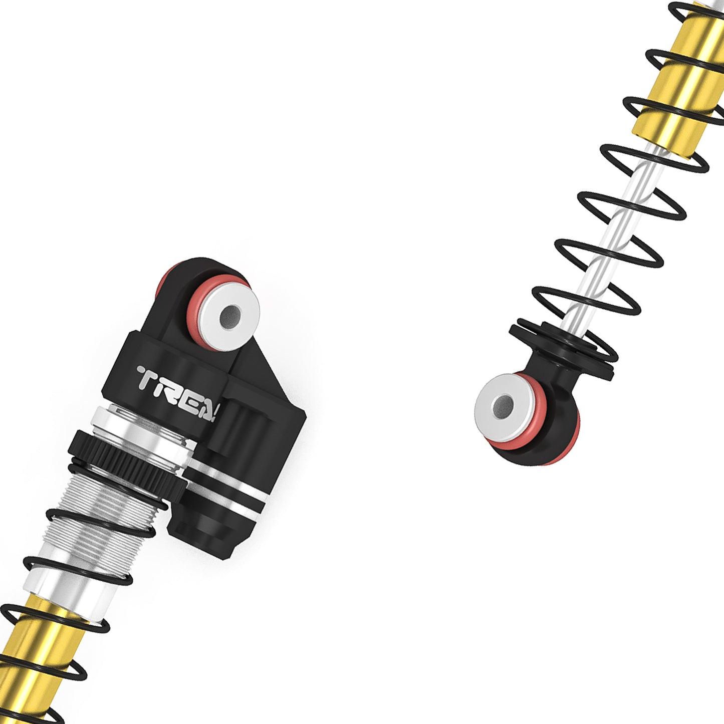 TREAL SCX24 Shocks 43mm Tele Shock Vibration Damper(4) for 1/24 Axial SCX24 Bronco Gladiator C10 Deadbolt