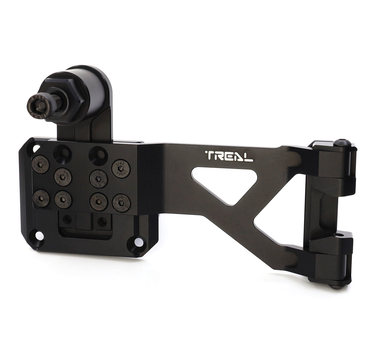 TREAL SCX6 Spare Tire Carrier Rear Spare Wheel Mount Aluminum 7075 Compatible with Axial SCX6