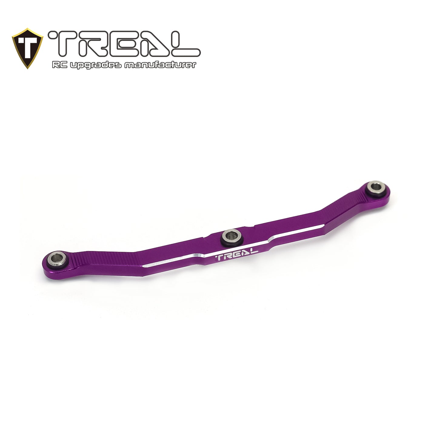 TREAL TRX-4M Front Steering Link, Aluminum 7075 CNC Machined Upgrades for 1/18 TRX4M Defender Bronco