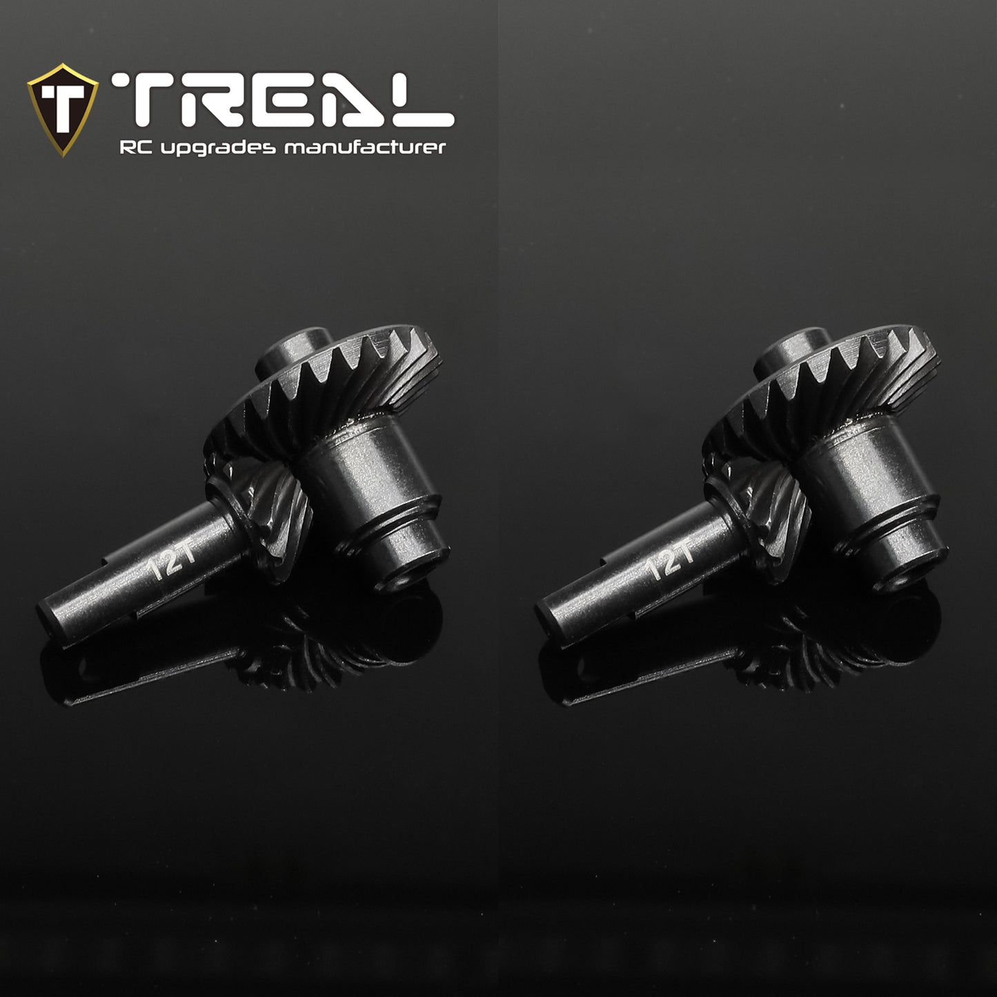 TREAL TRX4M Harden Steel Diff Ring&Pinion Gear Set 12T/24T