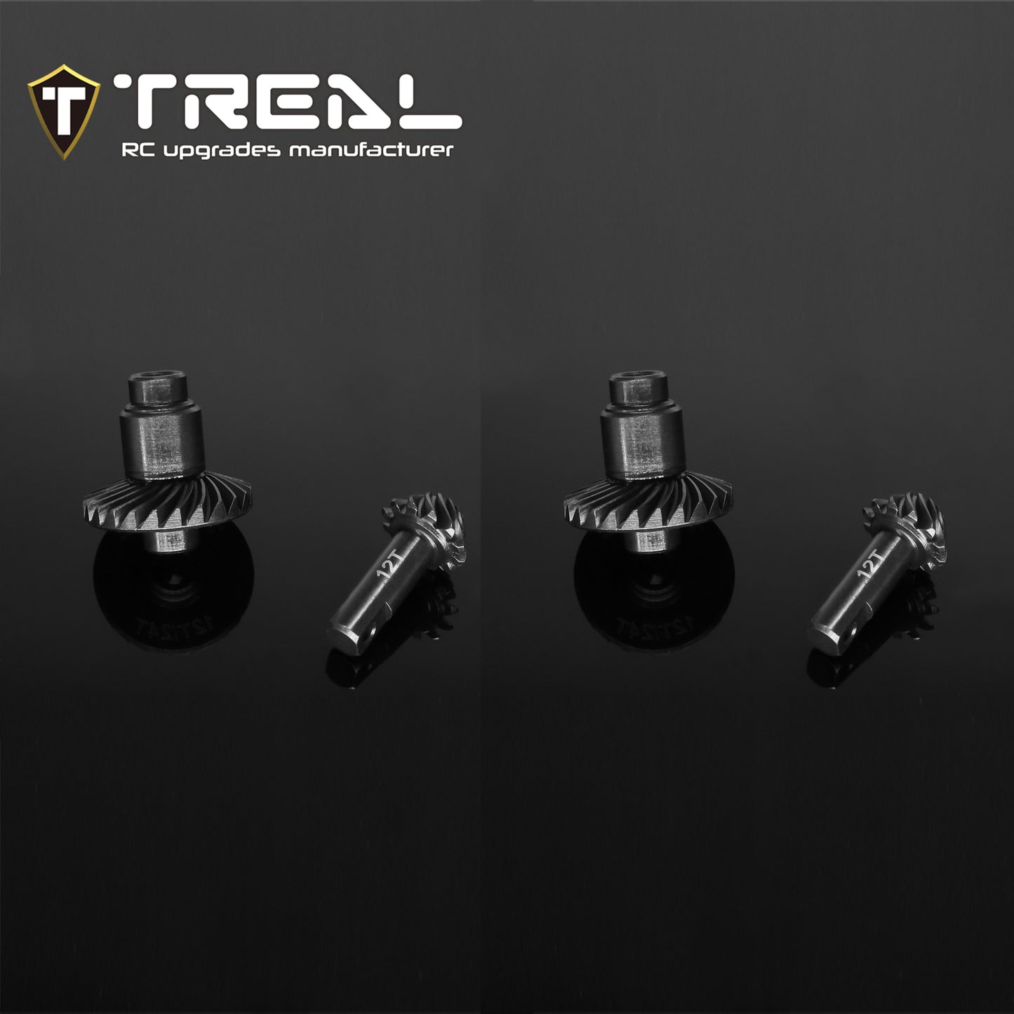 TREAL TRX4M Harden Steel Diff Ring&Pinion Gear Set 12T/24T