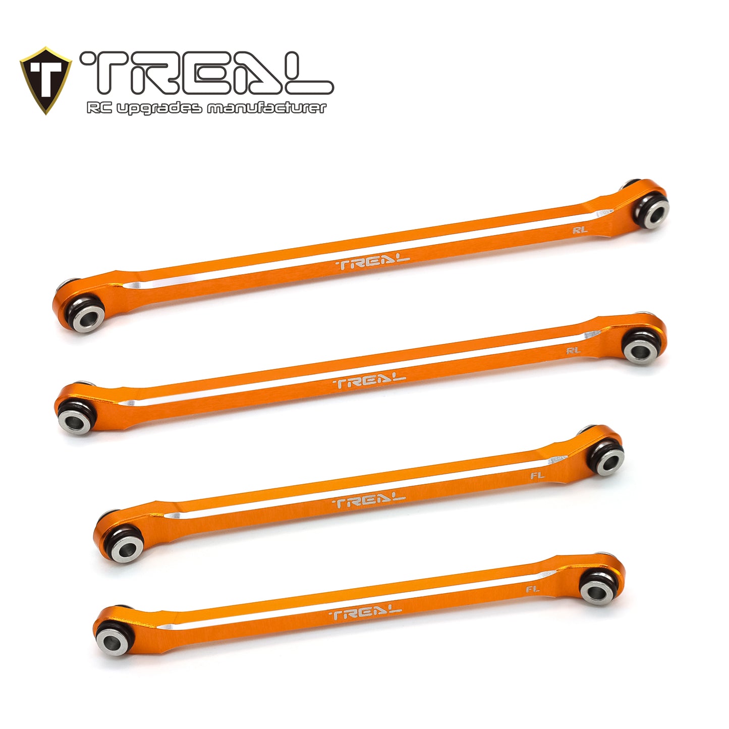 TREAL UTB18 Capra Lower Links Set (4pcs) Aluminum 7075 Lower Chassis 4-Links Upgrades