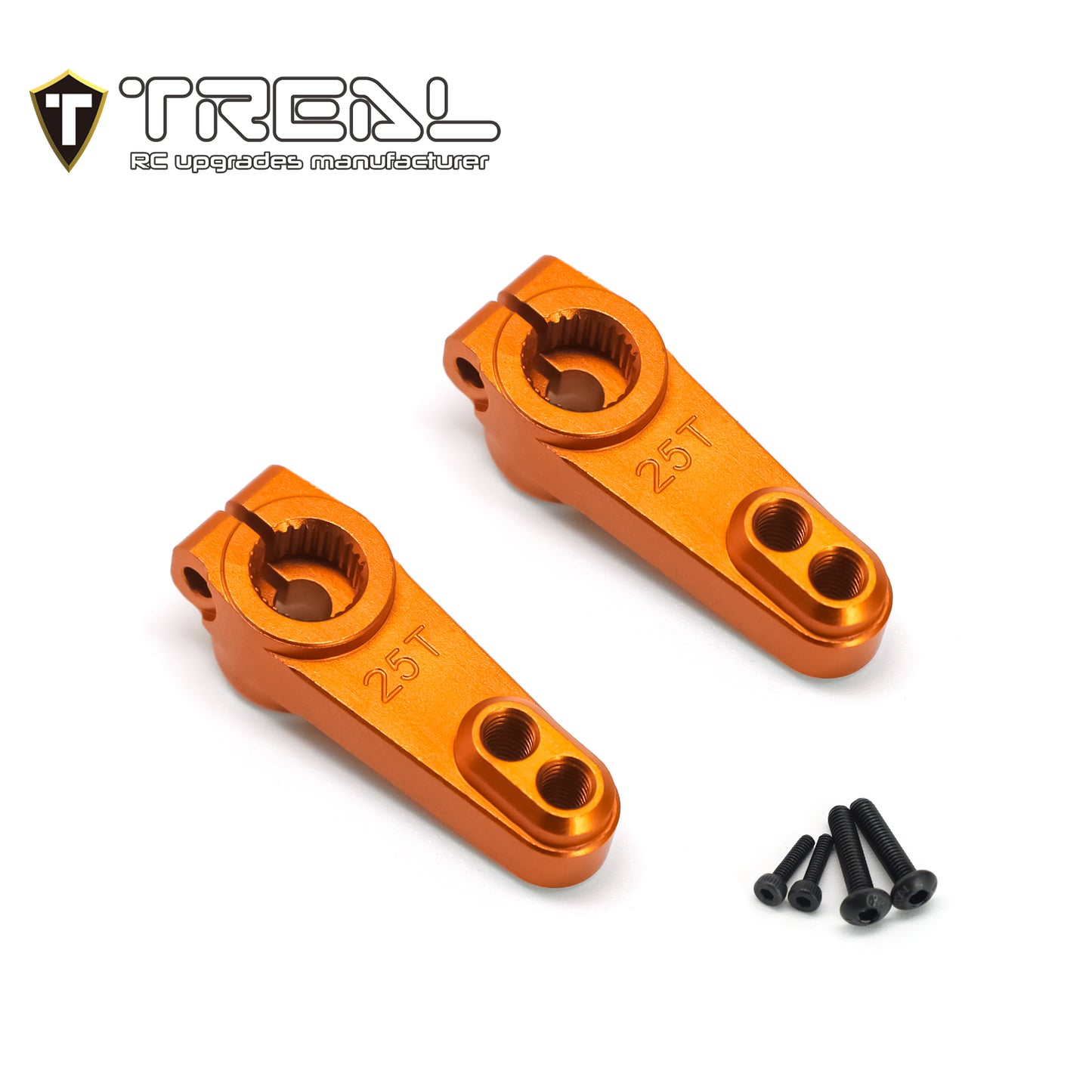 TREAL UTB18 Capra Servo Horn Set 25T (2pcs) Aluminum 7075 CNC Machined Servo Arm Upgrades