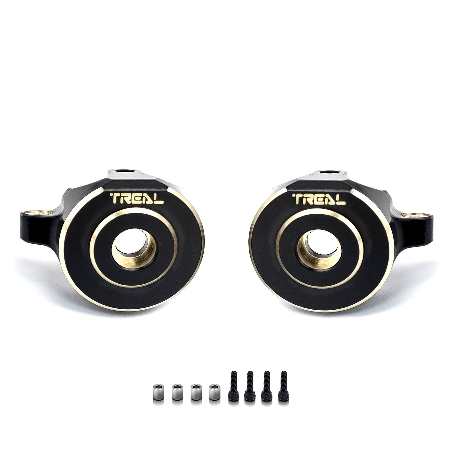 Treal Axial SCX24 Brass Front Steering Knuckles 18g for SCX24 Deadbolt C10 Betty Gladiator Bronco