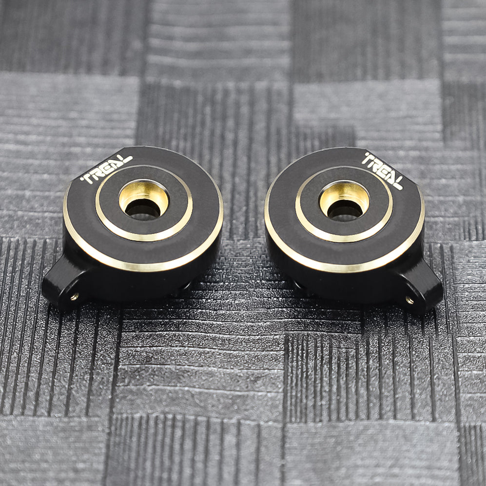 Treal Axial SCX24 Brass Front Steering Knuckles 18g for SCX24 Deadbolt C10 Betty Gladiator Bronco