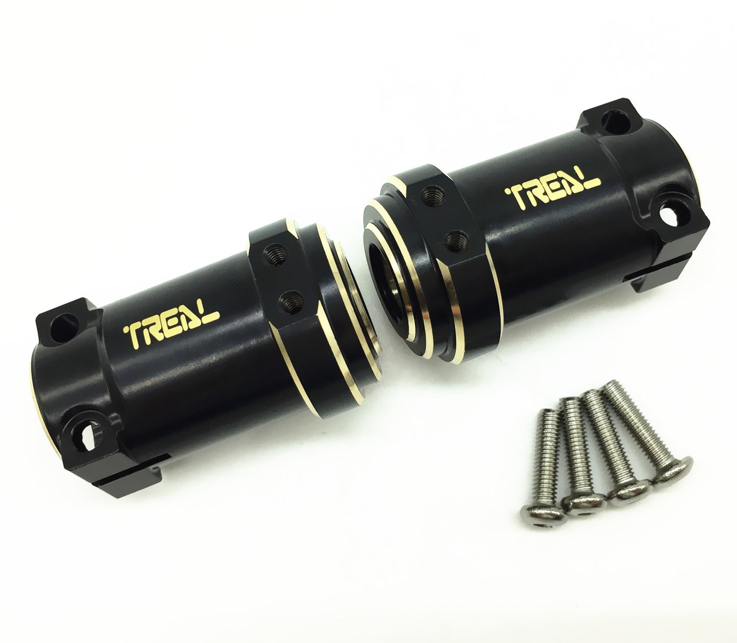 Treal Brass Axle Rear Lock-Out for Axial SCX10 II (1 Pair)