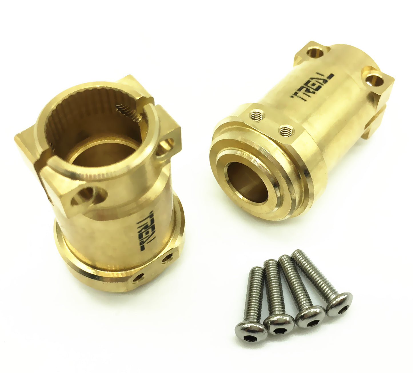 Treal Brass Axle Rear Lock-Out for Axial SCX10 II (1 Pair)